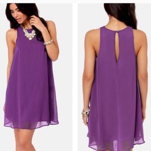 Lulus purple shift dress